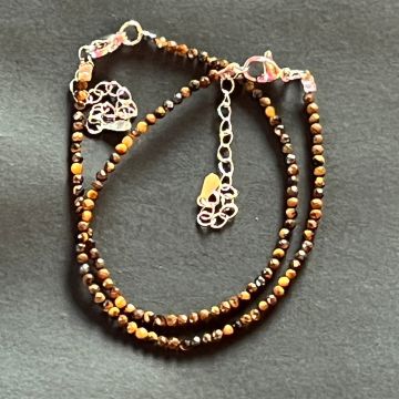 Bratara ochi de tigru 2 mm reglabila