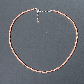 Colier coral roz Wave #94