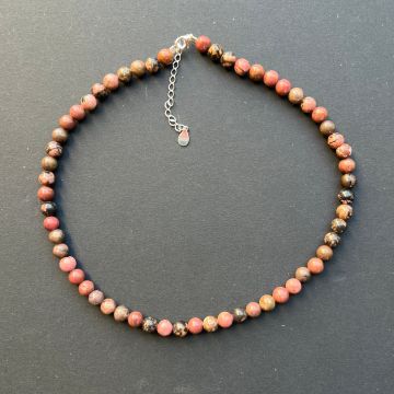 Colier rodonit Heartroot #103