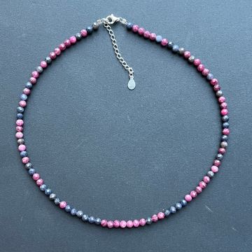 Colier safir si rubin Silent Royalty#113