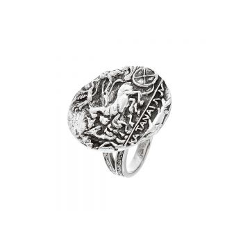 Inel din argint Moneda Katane Tetradrachm