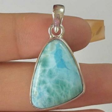Pandantiv larimar argint | Model 7