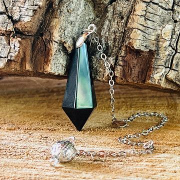 Pendul obsidian conic 12 x 35 mm