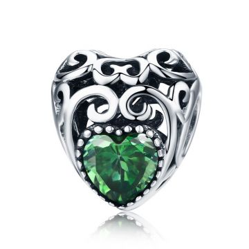Talisman din argint Vintage Birthstone - Mai