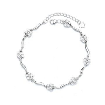 Bratara din argint 925 pentru dama, JW1605, model fluturi, placata cu rodiu