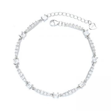 Bratara din argint 925 pentru dama, JW1606, model elegamt, placata cu rodiu