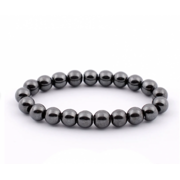 Bratara Elastica si Pietre Naturale Hematit 8 mm