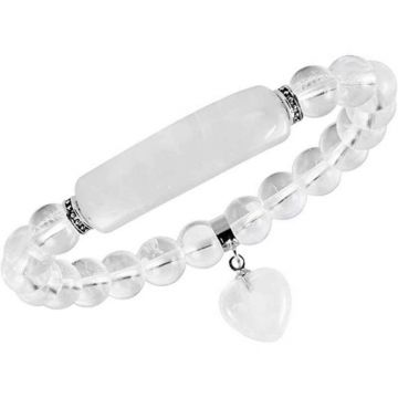 Bratara Zen Cuart Transparent 8mm ,   Claritate si Energii Pozitive