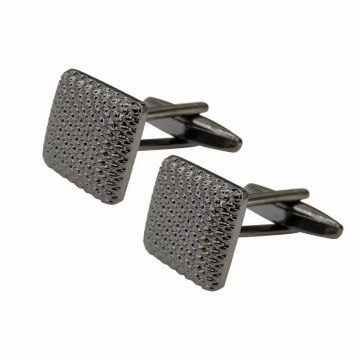 Butoni camasa, BN016, model patrat, Negru