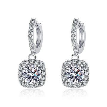 Cercei argint 925, JW1589, model elegant, placati cu rodiu