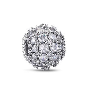 Charm/talisman argint 925, JW1156, model elegant cu pietre, placat cu rodiu