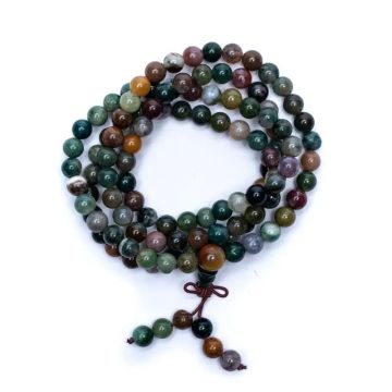 Colier Mala elastic din agat – 108 mărgele