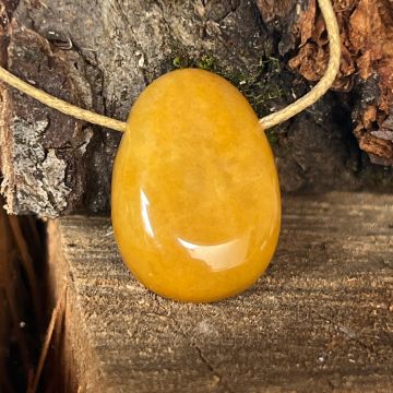 Colier pandantiv aventurin galben DROP