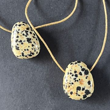 Colier pandantiv jasp dalmatian DROP