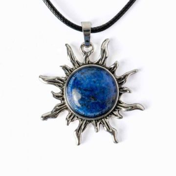 Intelepciune si Creativitate ,   Colier Soare cu Lapis Lazuli Natural