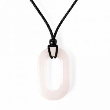 Iubire si Armonie ,   Colier Oval cu Cuart Roz Natural