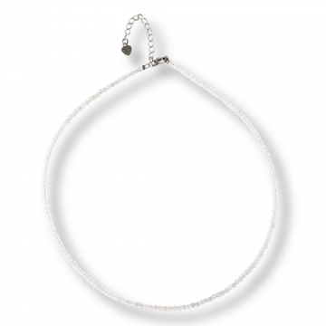 Iubire si Delicatete ,   Choker din Otel Inoxidabil cu Cuart Roz fatetat