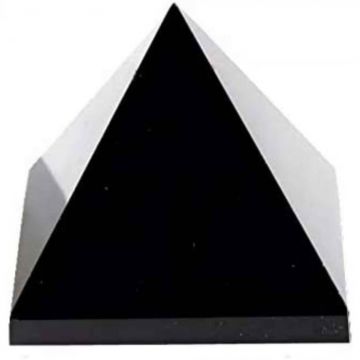 Obsidian Negru in forma de piramida 8 cm  - India