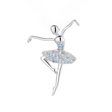 Pandantiv argint 925, JW1596, model balerina, placat cu rodiu