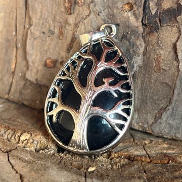 Pandantiv obsidian Tree of Life