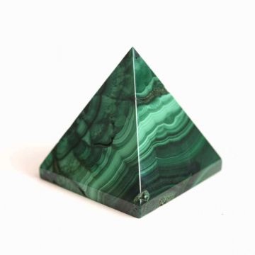 Piramida Malachit natural H 4 - 4.9 cm Latime 4 - 4.6 cm 126-151 gr - Vindecare Emotionala
