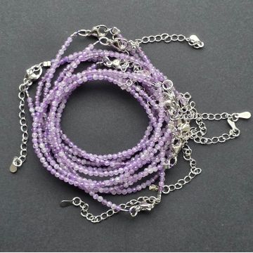 Bratara ametist 2 mm reglabila