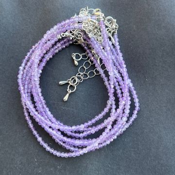 Bratara ametist 2 mm reglabila