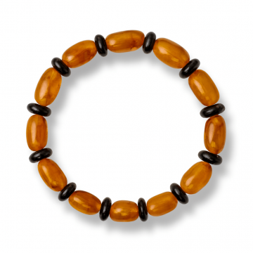 Bratara Chihlimbar Galben si Maro-Rosiatic ,   Armonie Naturala, Protectie si Caldura Solara