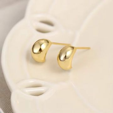 Cercei argint 925, JW1669, model picatura, placati cu aur