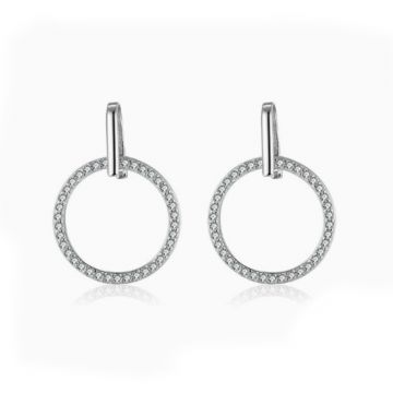 Cercei argint 925, JW1780, model elegant, placati cu rodiu