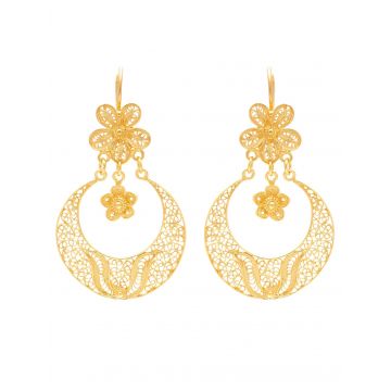 Cercei Argint Aurit - Arrecadas