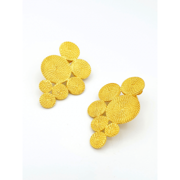 Cercei Argint Aurit - Grapes