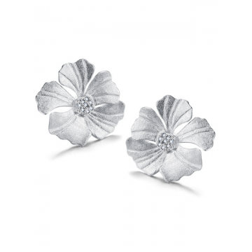 Cercei Argint Flower