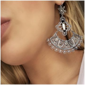 Cercei Argint - Statement Skirt