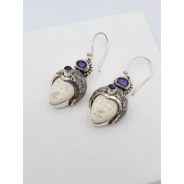 Cercei Kersen - Argint și Os