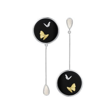 Cercei Lungi Argint - Mariposa