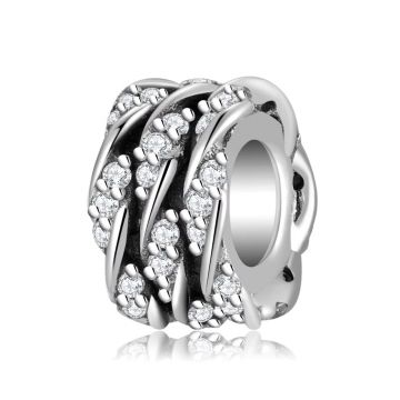 Charm/talisman argint 925, JW1632, model clasic, placat cu rodiu