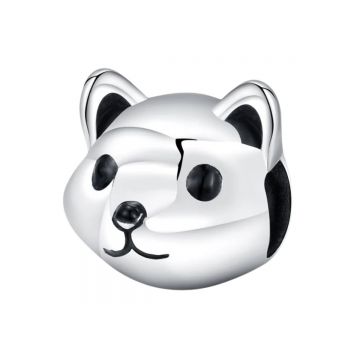 Charm/talisman argint 925, JW1647, model catelus, placat cu rodiu