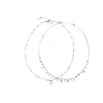 Colier ALDO argintiu, FOETHA 973, din metal