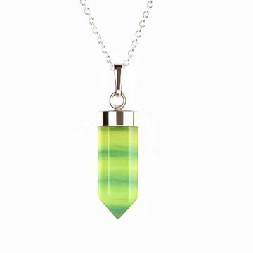 Colier Argint 925 cu Fluorit Natural ,   Claritate si Echilibru Interioar