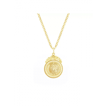 Colier Argint Aurit - Bănuț Norocos