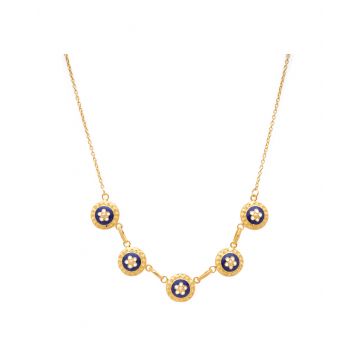 Colier Argint Placat cu Aur - Caramujos