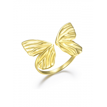 Inel Argint Aurit - Mariposa