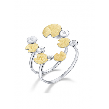 Inel Argint Lotus Pond