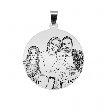 Me - Pandantiv personalizat cu fotografie din argint 925