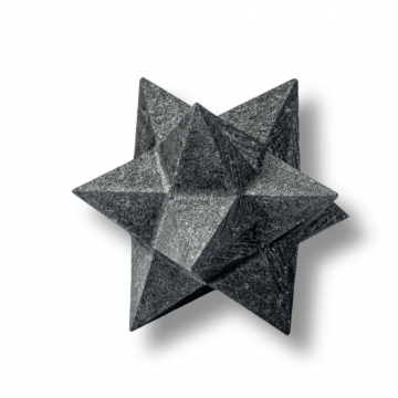 Merkaba din Shungit Natural 5.5 cm ,   Stea Sacra de Protectie, Purificare si Armonie Energetica