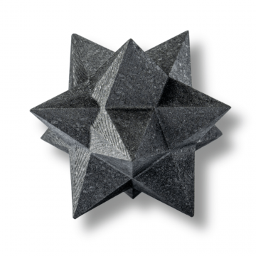 Merkaba din Shungit Natural 7.8 cm ,   Stea Sacra de Protectie Energetica si Armonie Interioara