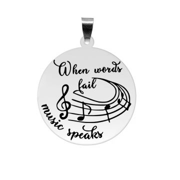 Music - Pandantiv personalizat pentru iubitorii de muzica 