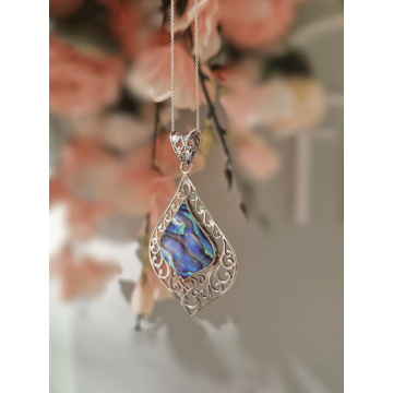 Pandantiv Argint și Abalone - Oceana