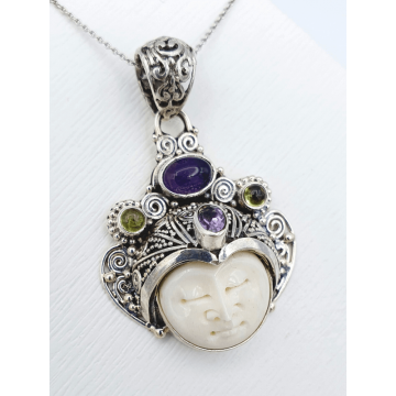 Pandantiv Cipta- Argint și Os